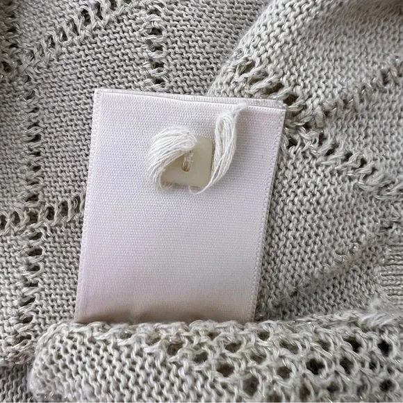 MOTH sparkly gold cardigan glitter button up crochet knitted cute  Anthropologie - Picture 10 of 12